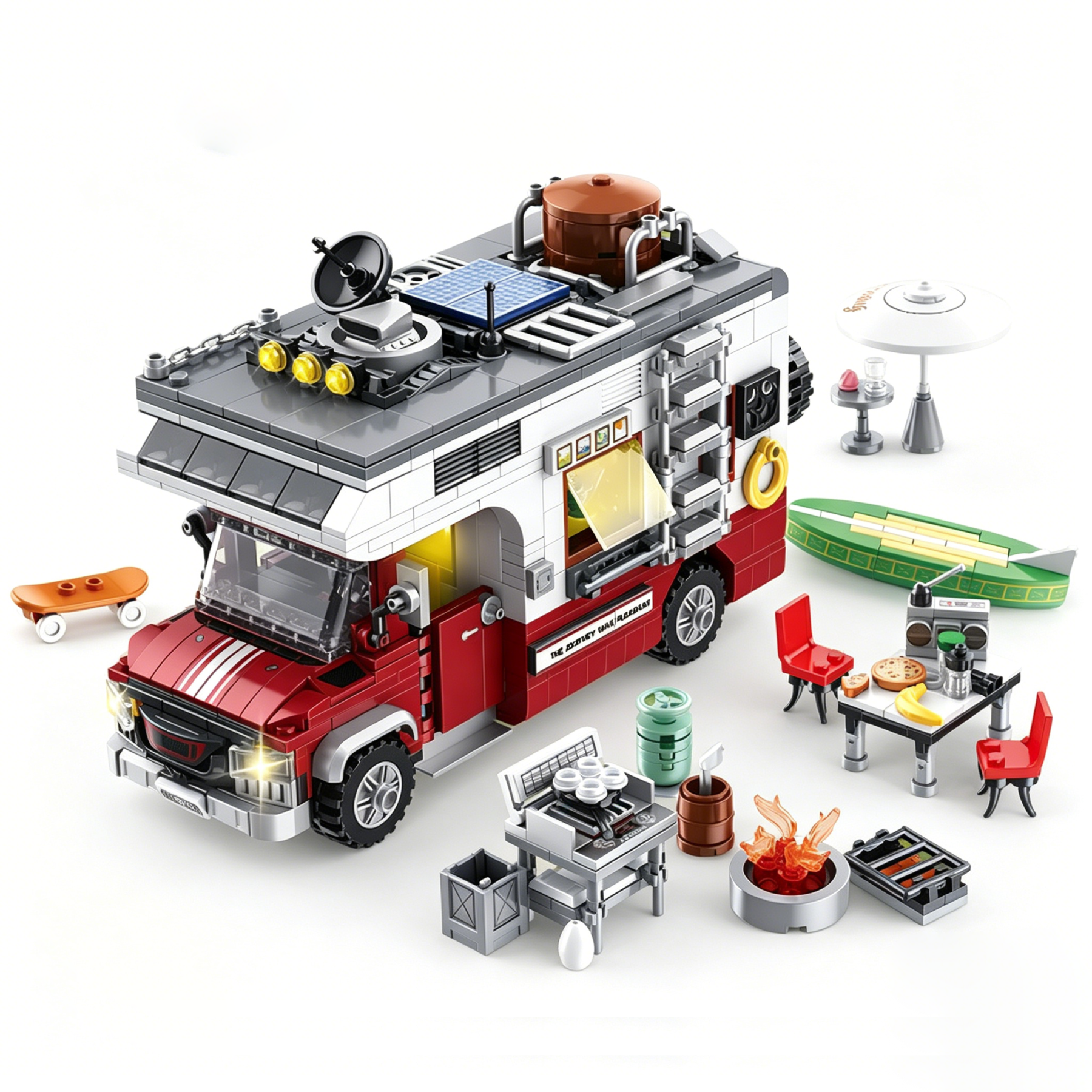 🏕️ Camper Van Building Block Set | Pack Freedom into a Vehicle