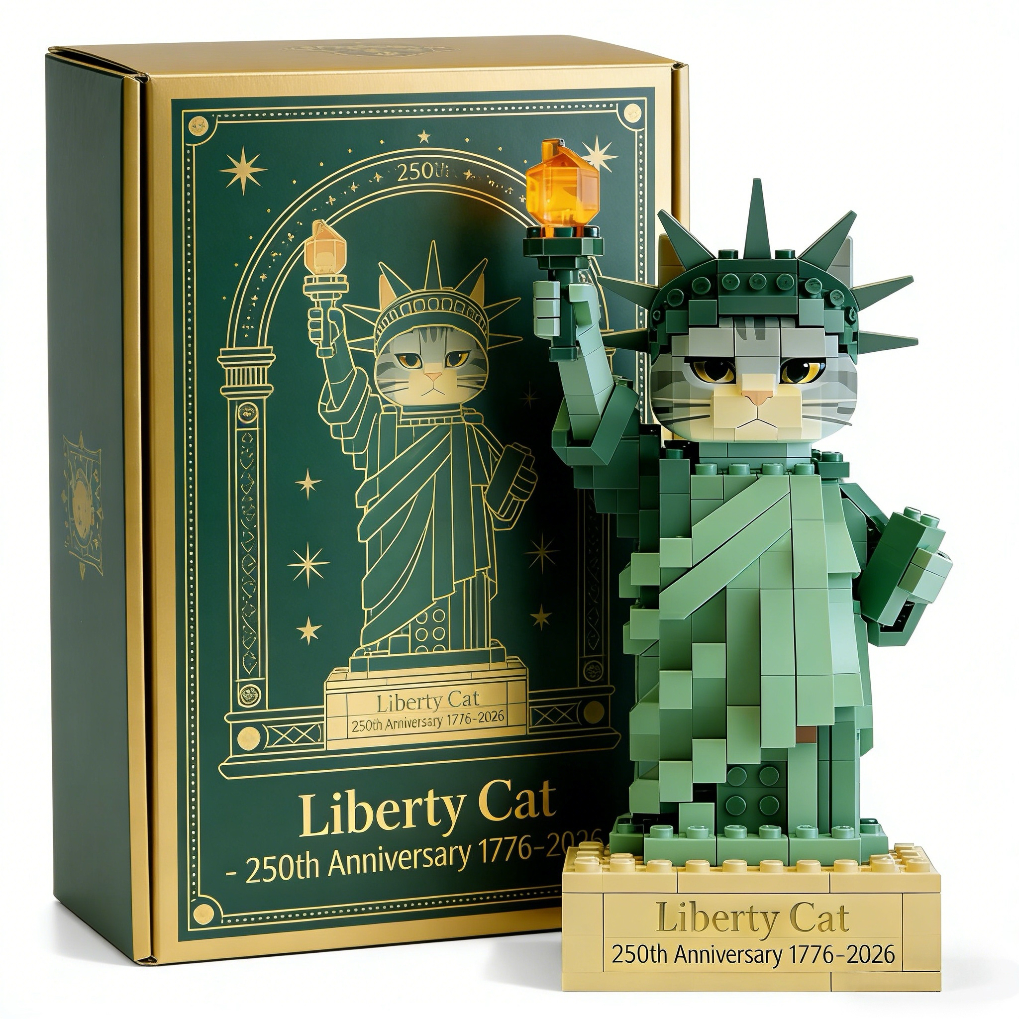 Catberty Brick Set – Liberty Cat (250th Anniversary Edition)