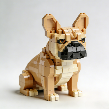 🐶 Premium French Bulldog Building Block Set – Collector Display Edition