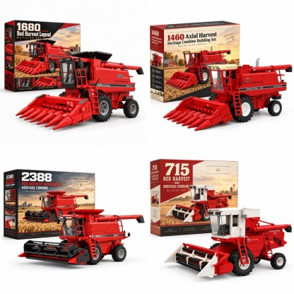 Red Harvest Legends – Classic American Combine Building Sets