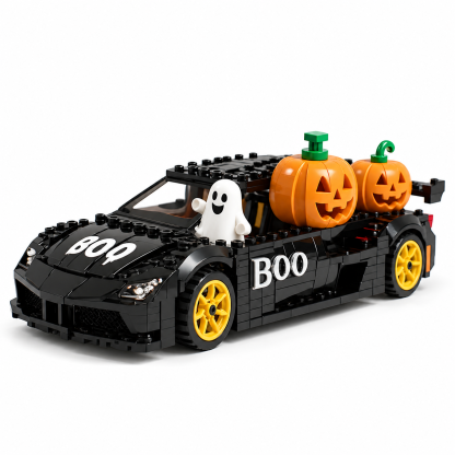 2026 Halloween Limited Edition "BOO" Ghost Racer Brick Set🏎️