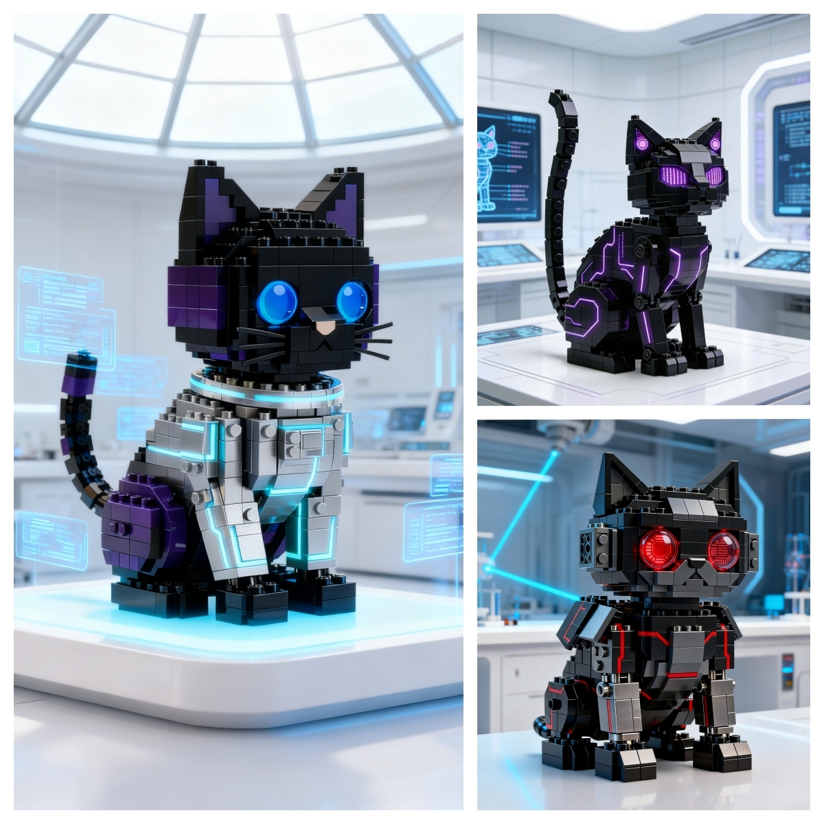 The Cyber Tech Cat Series Building Block set