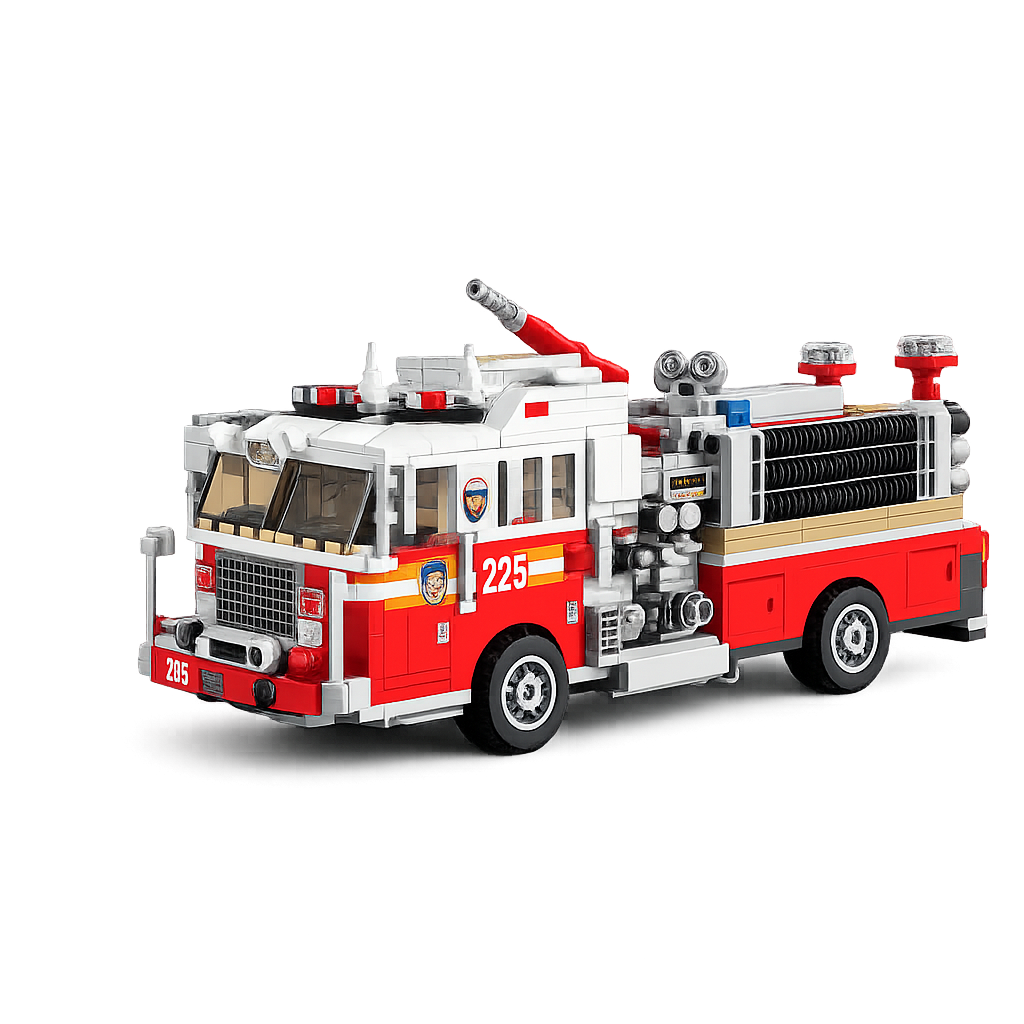 🚨Heroic Fire Rescue Truck Building Set 🚒