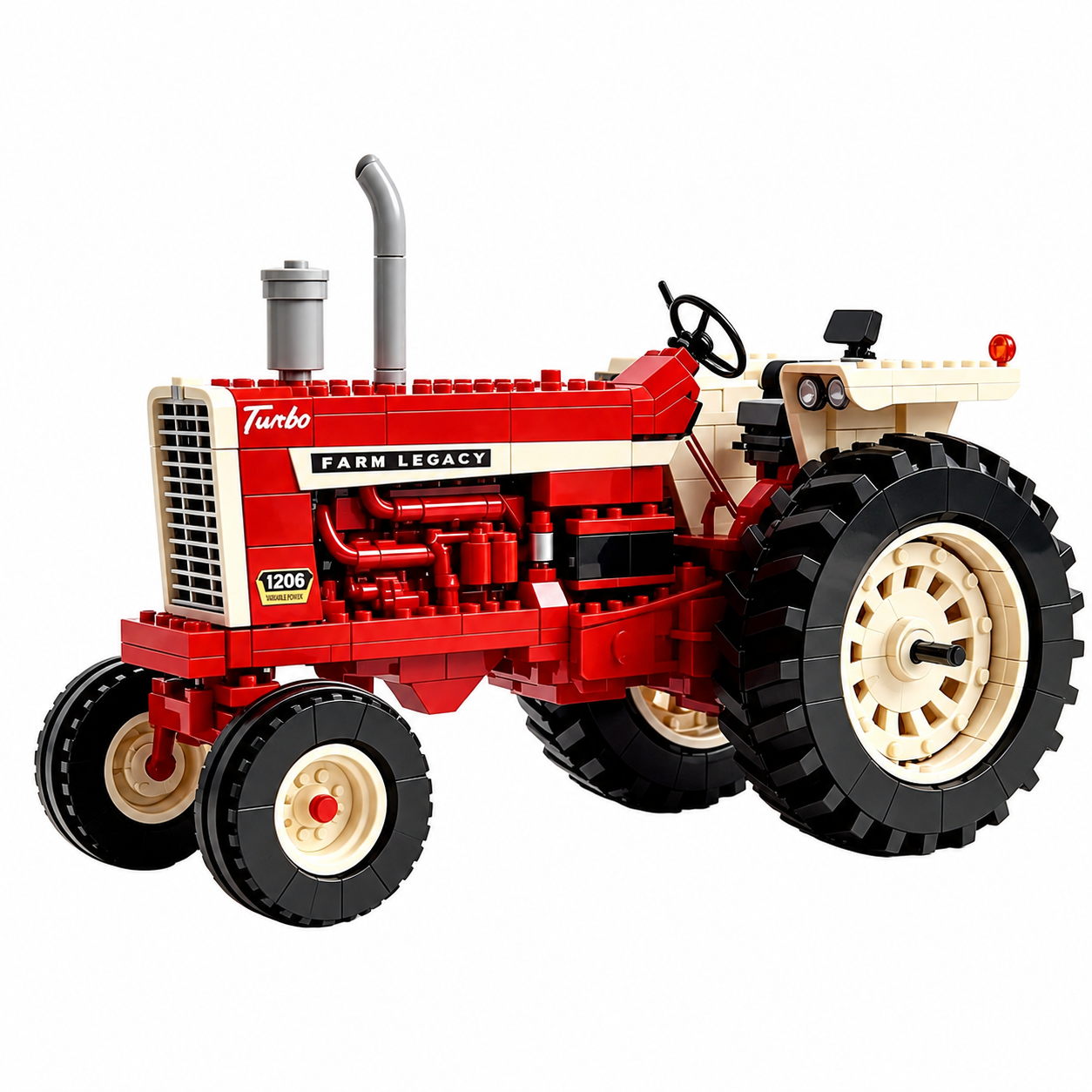 🚜Vintage Farm Tractor Brick Set – Farm Heritage Collector Edition