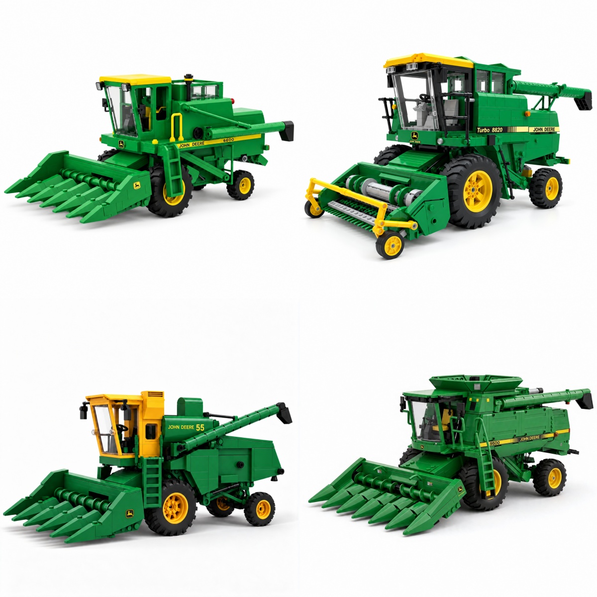 Classic Green Combines – American Harvest Heritage Building Sets