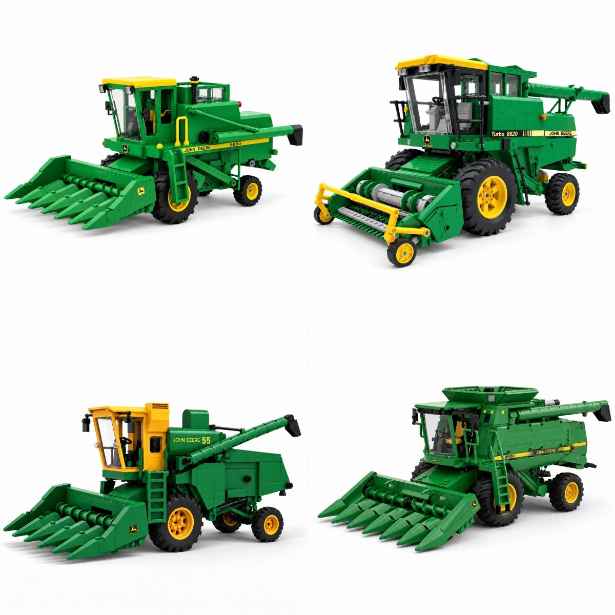 Classic Green Combines – American Harvest Heritage Building Sets
