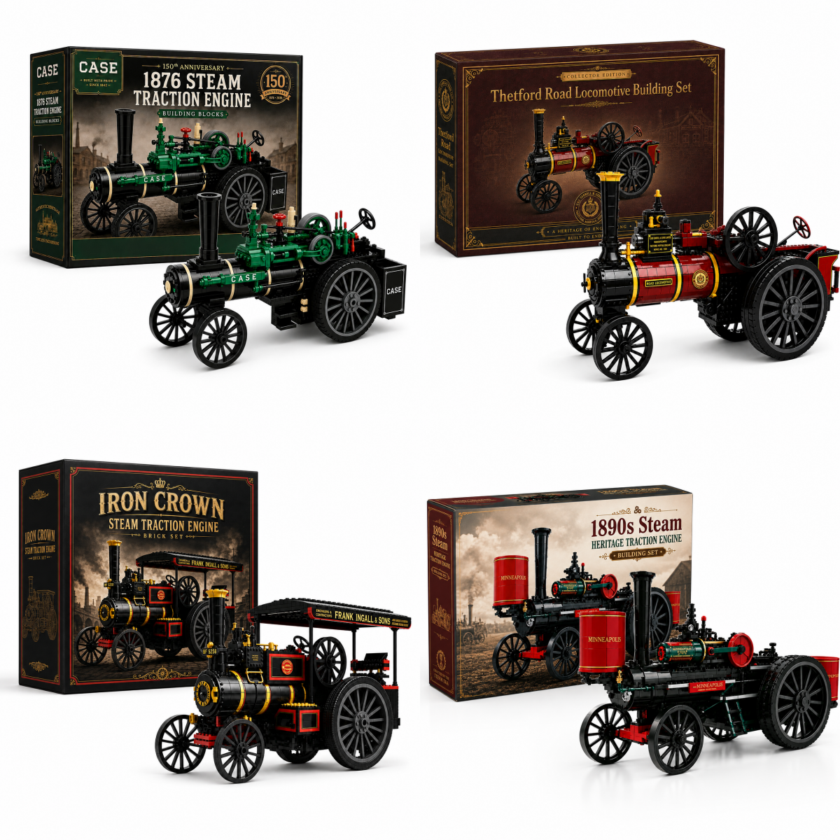 Steam Heritage Collection — Vintage Steam Engine Building Sets