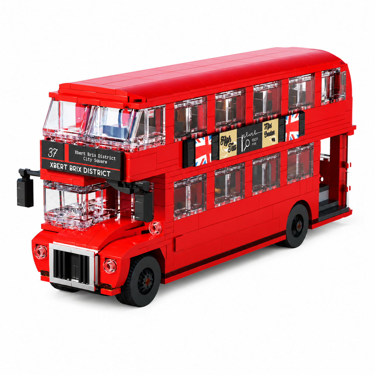 Classic London Double-Decker Bus Brick Set – Iconic City Collectible