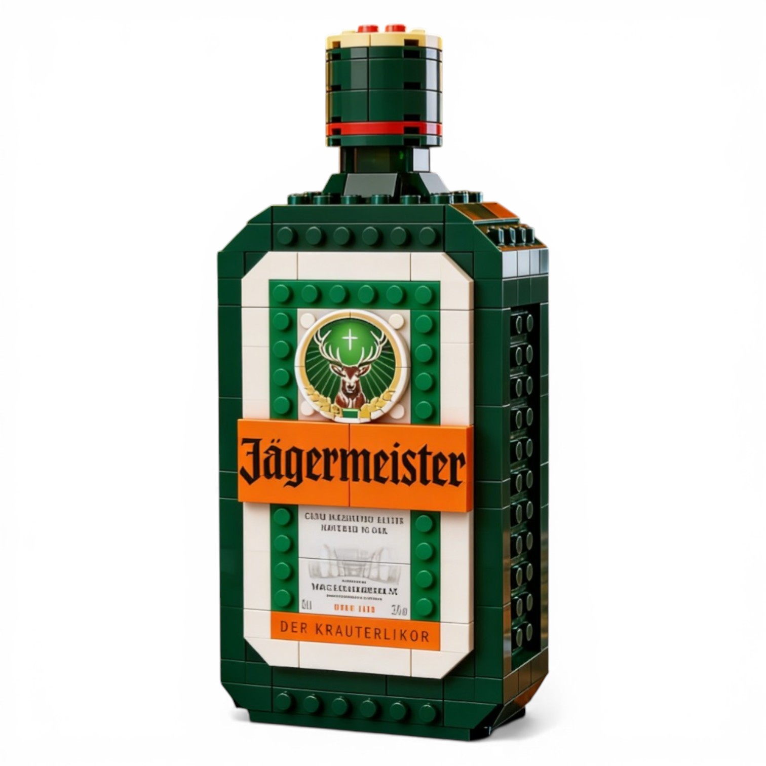 Iconic Green Whiskey Bottle Building Block Set🍻
