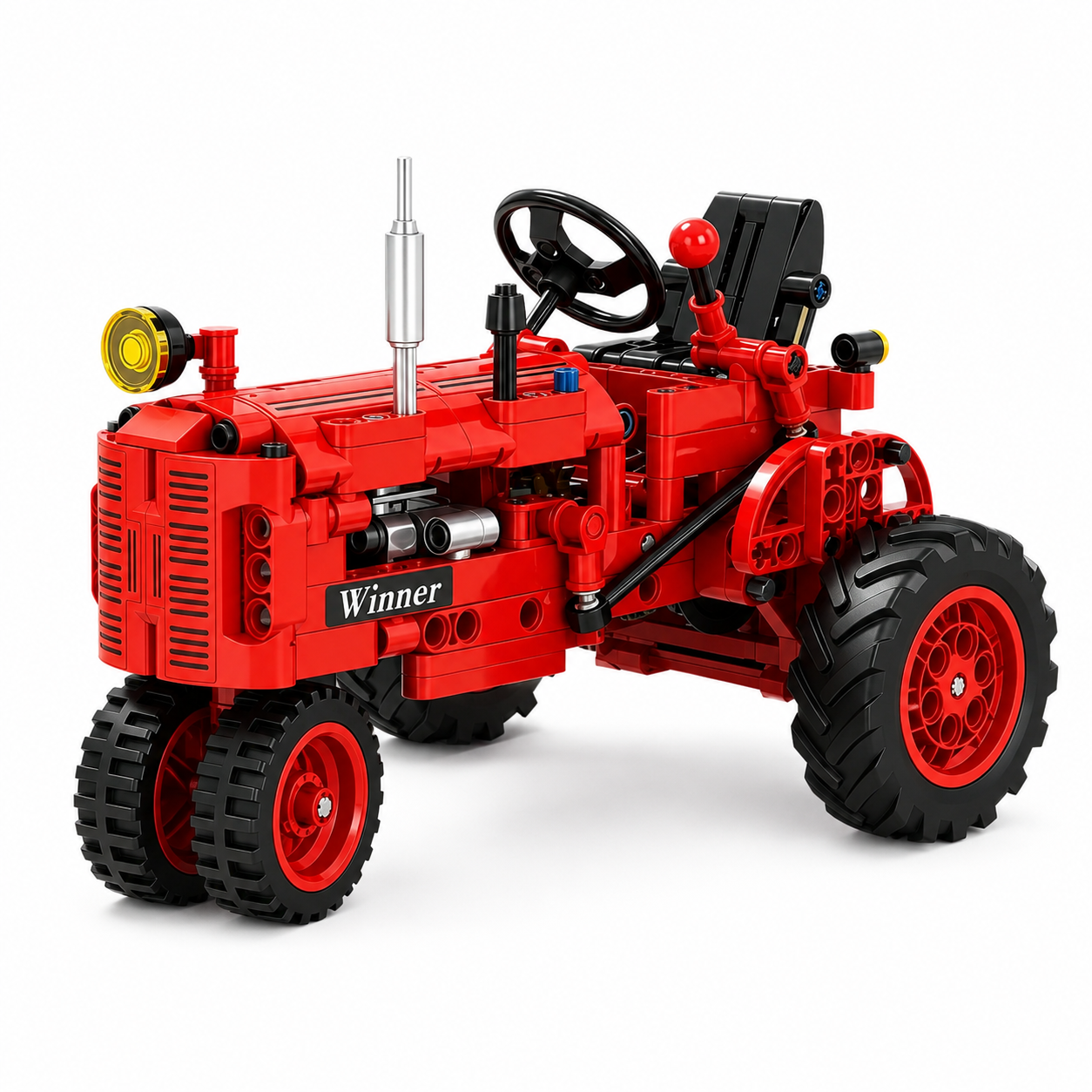 Vintage Farm Tractor Building Block Set – Classic Retro Agricultural Model Kit🚜