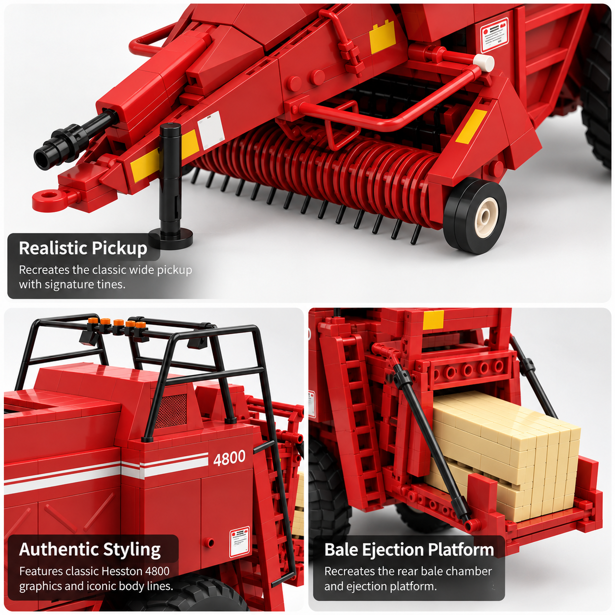 4800 Big Bale Pioneer Heritage Baler Building Set – Bricklt