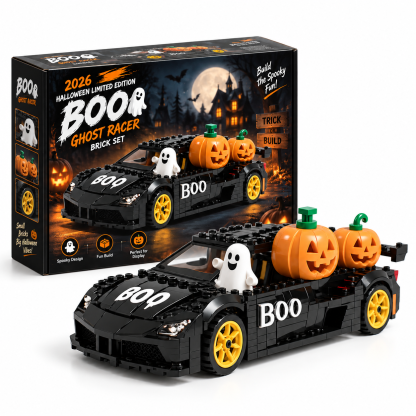 2026 Halloween Limited Edition "BOO" Ghost Racer Brick Set🏎️