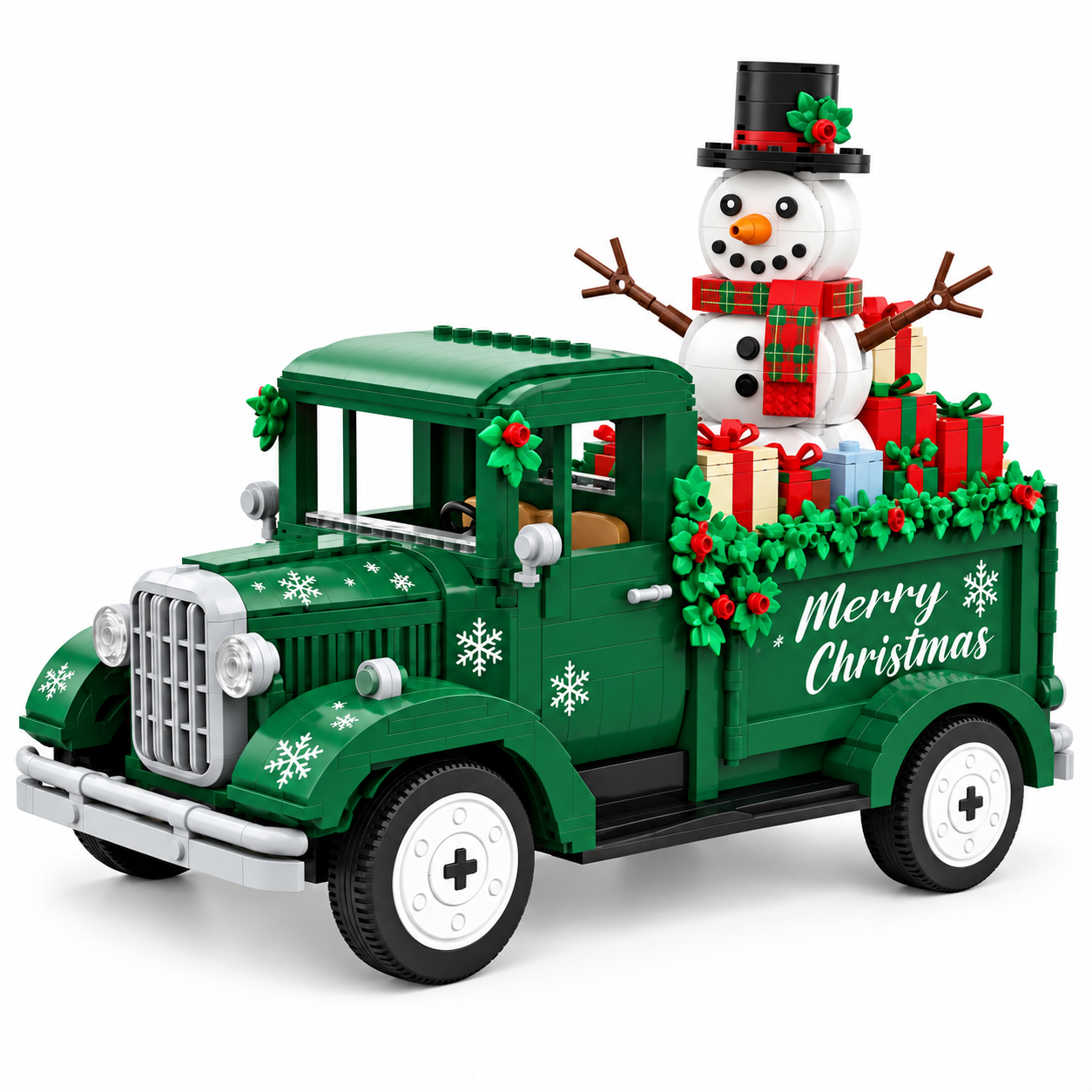 2026 Christmas Special Edition Snowman Holiday Truck Building Set