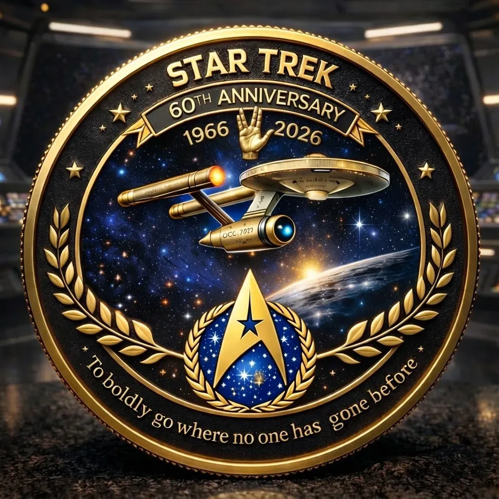 🏆New Year 60% OFF🔥ST:TOS 1966-2026 60th Anniversary Commemorative Coin