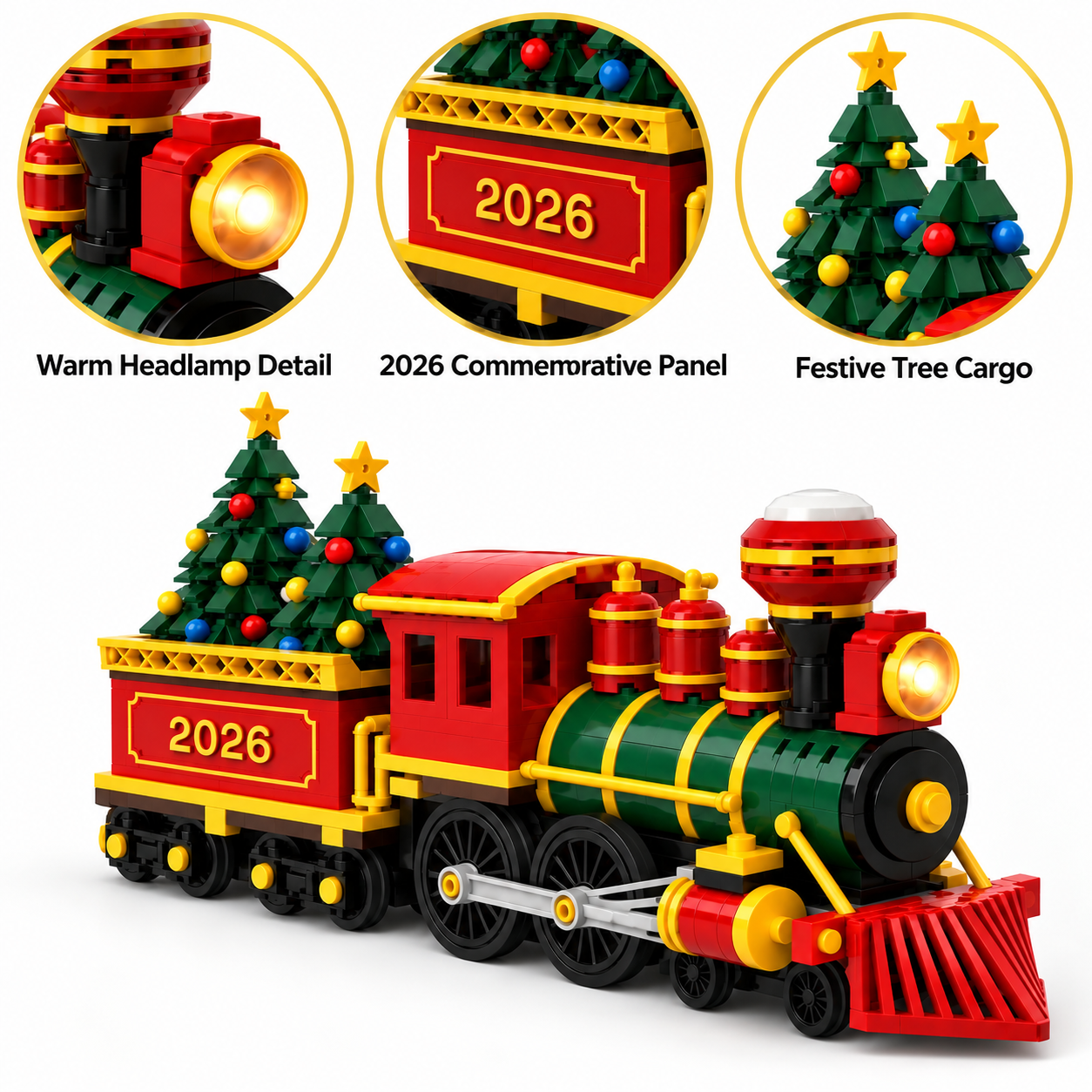 Red 4591 2026 Christmas Heritage Express Building Set – Bricklt