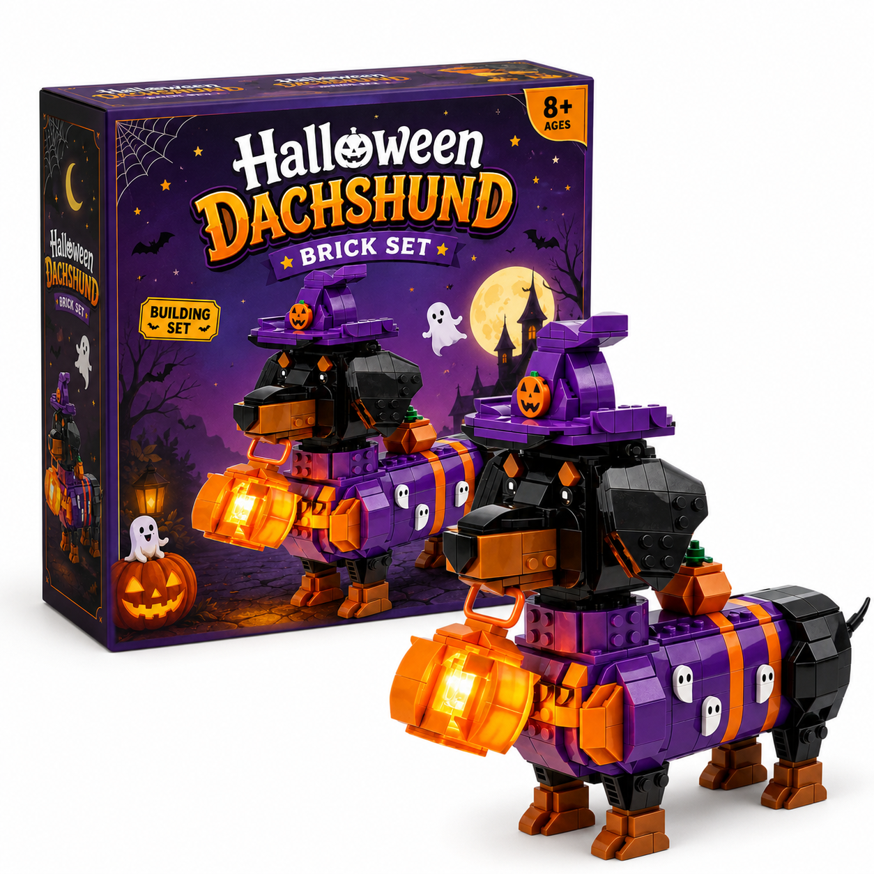 2026 Limited Edition – Halloween Dachshund Brick Set 🎃