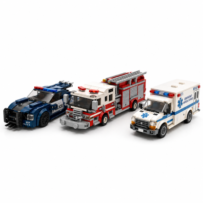 🚑 Heroes on Duty – Emergency Vehicle Building Set