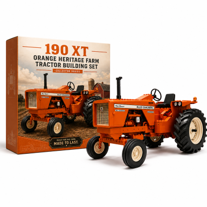 190 XT Orange Heritage Farm Tractor Building Set