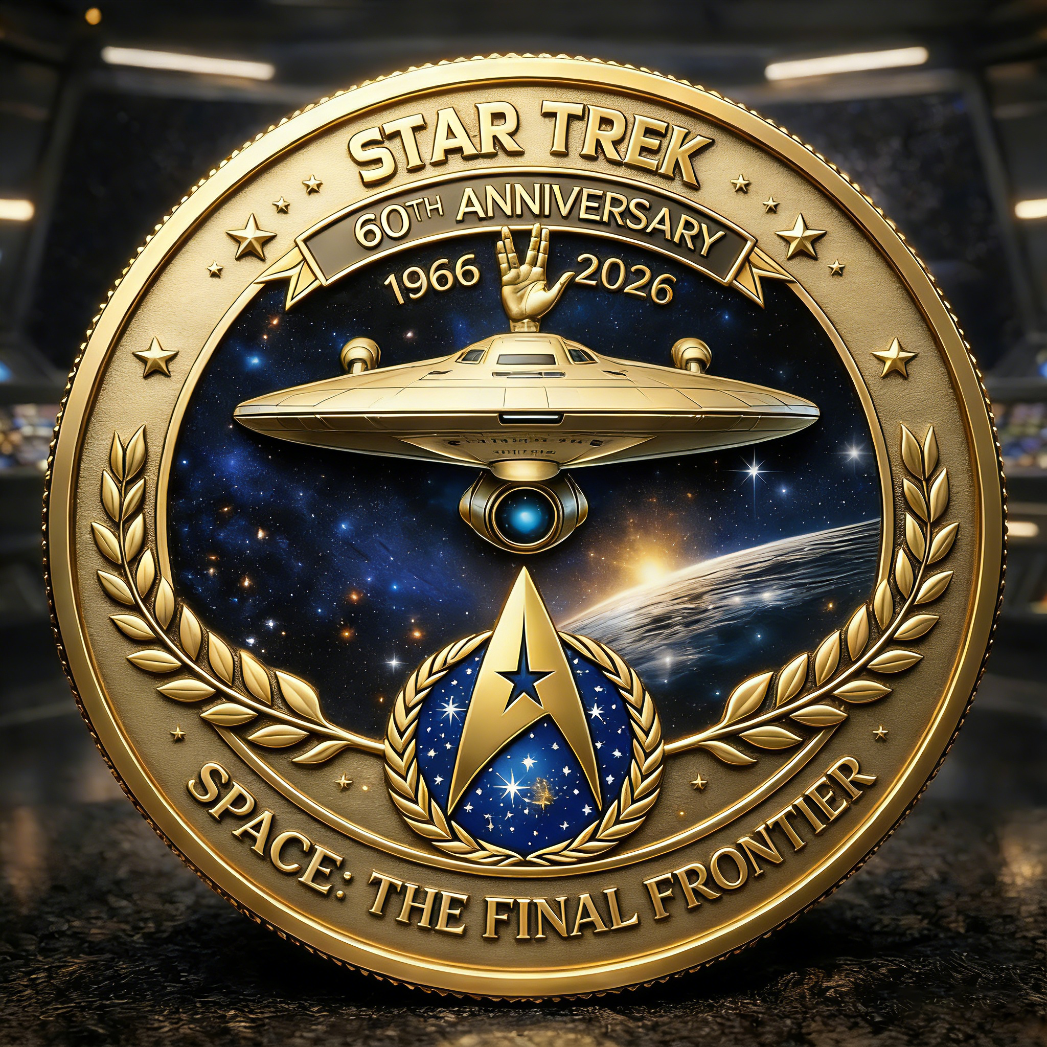 🏆New Year 60% OFF🔥ST:TOS 1966-2026 60th Anniversary Commemorative Coin