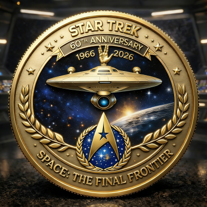 🏆New Year 60% OFF🔥ST:TOS 1966-2026 60th Anniversary Commemorative Coin