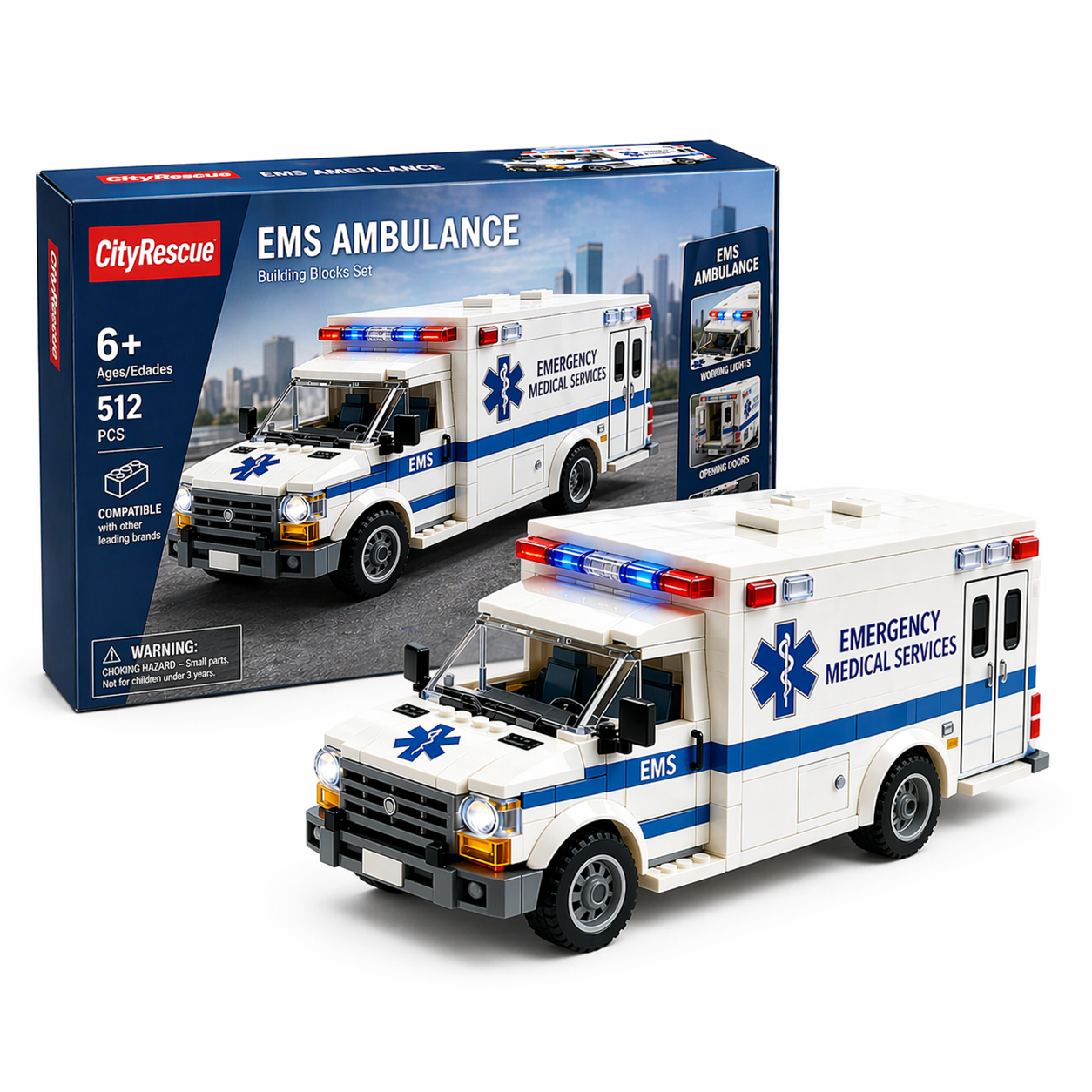 🚑 Heroes on Duty – Emergency Vehicle Building Set