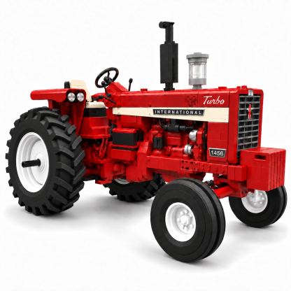 1456 Red Turbo Heritage Farm Tractor Building Set