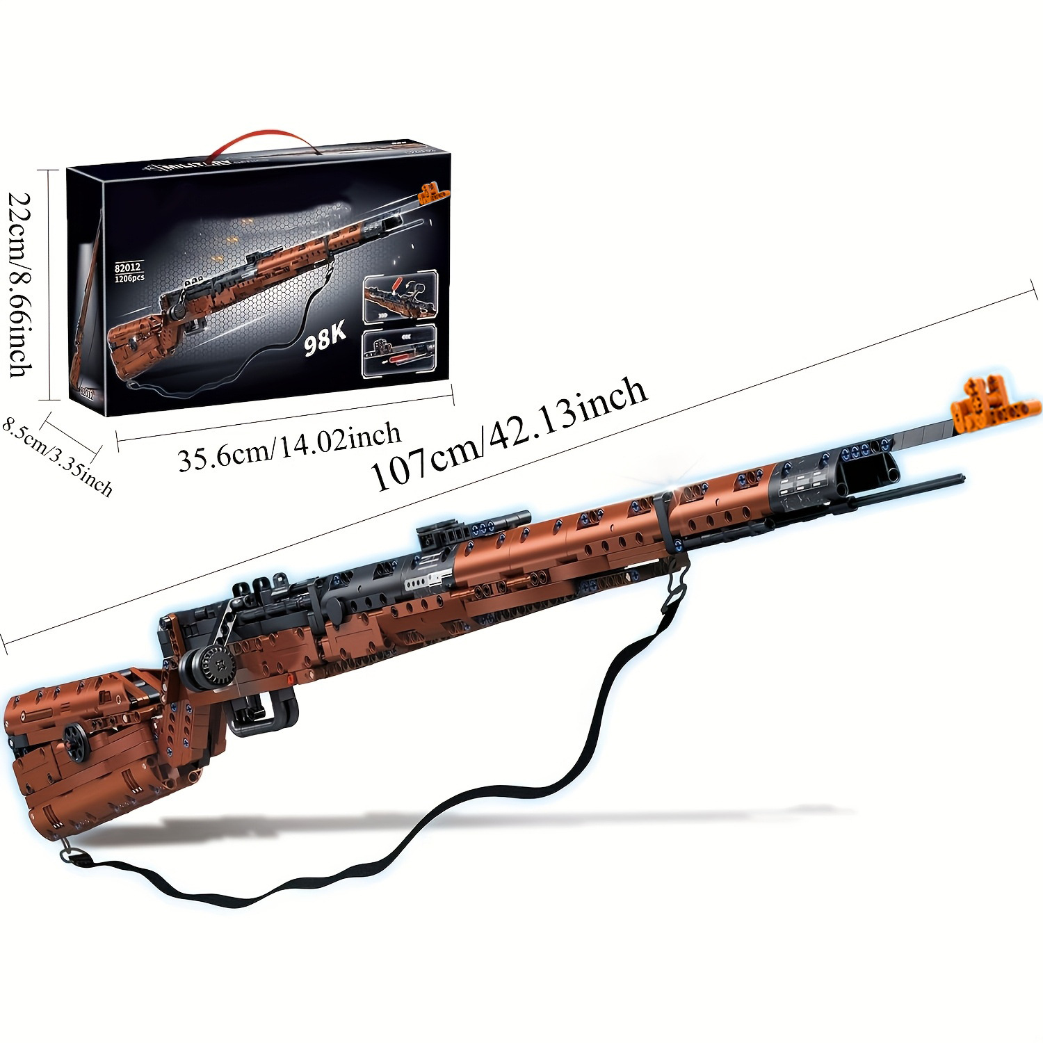 🏅250 Years of America 60% OFF - 🔫 1:1 Scale Shootable Building Blocks Gun Set: For Military Fans & Action Lovers