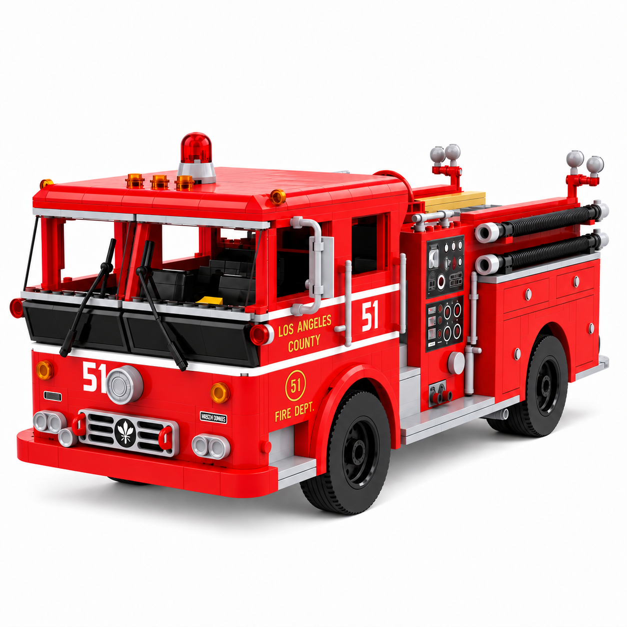 1973 Engine 51 Heritage Fire Truck Building Set