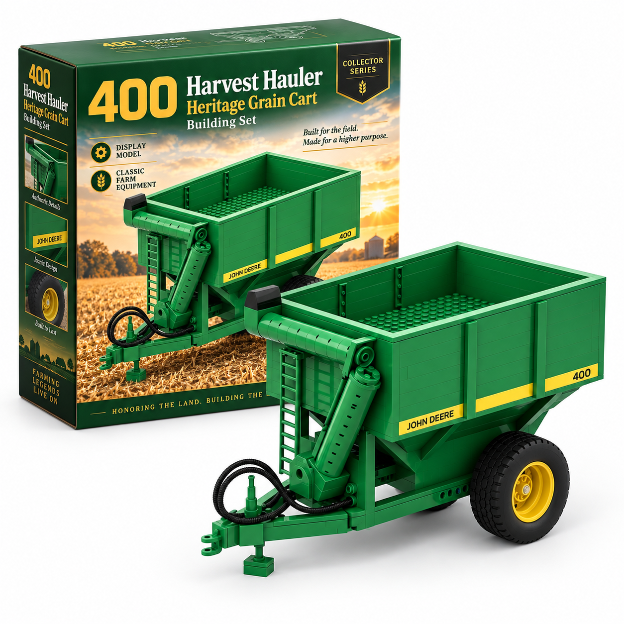 400 Harvest Hauler Heritage Grain Cart Building Set