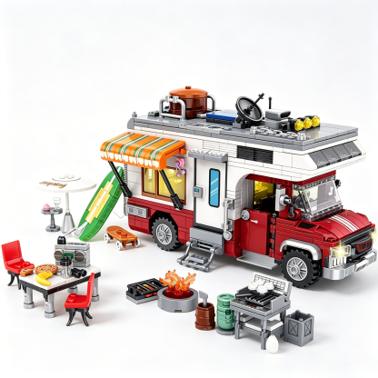 🏕️ Camper Van Building Block Set | Pack Freedom into a Vehicle
