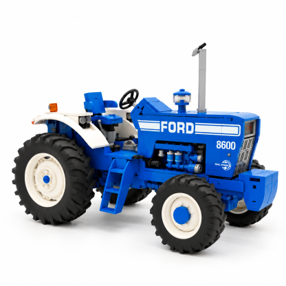 8600 Blue Power Heritage Tractor Building Set