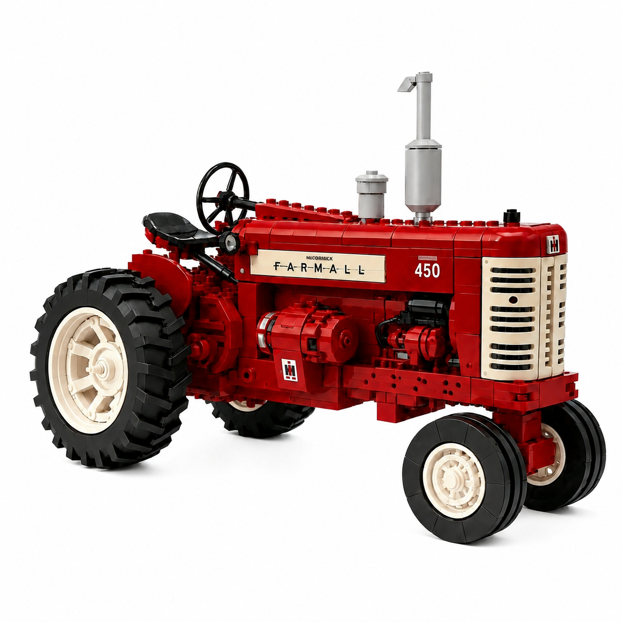 Red 450 Heritage Row-Crop Tractor Building Set
