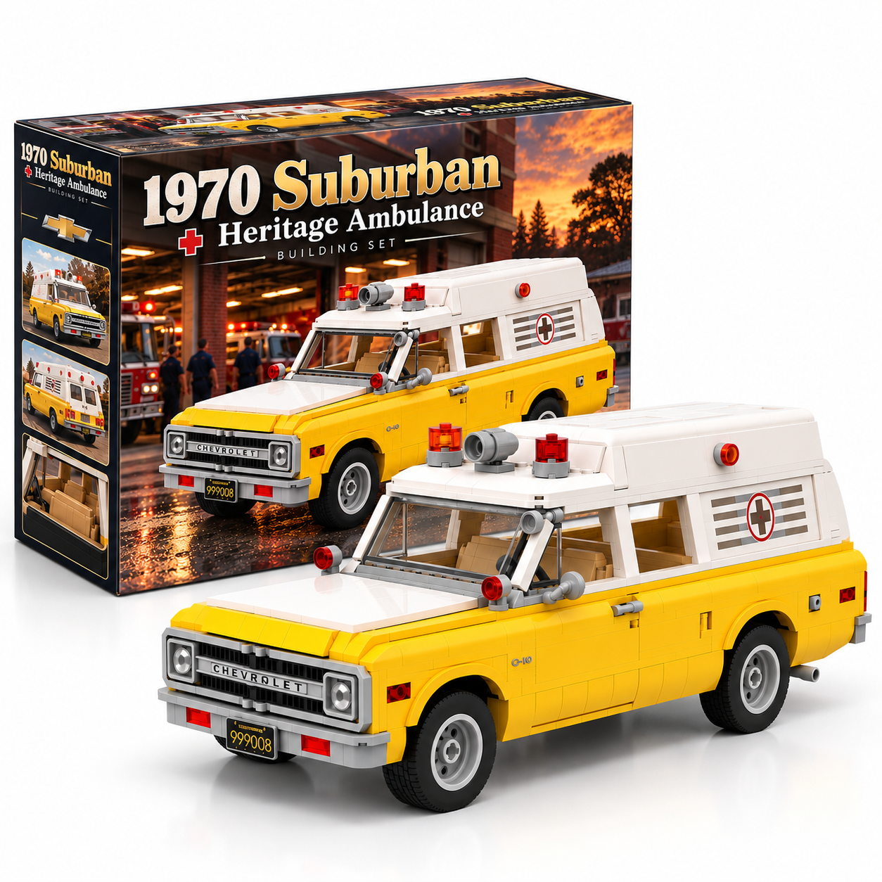 1970 Suburban Heritage Ambulance Building Set