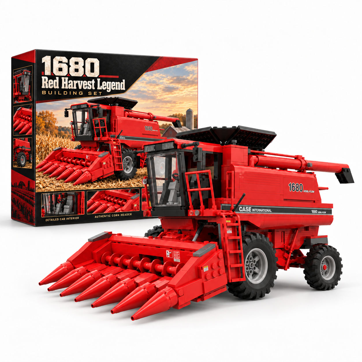 1680 Red Axial-Flow Harvest Legend Building Set