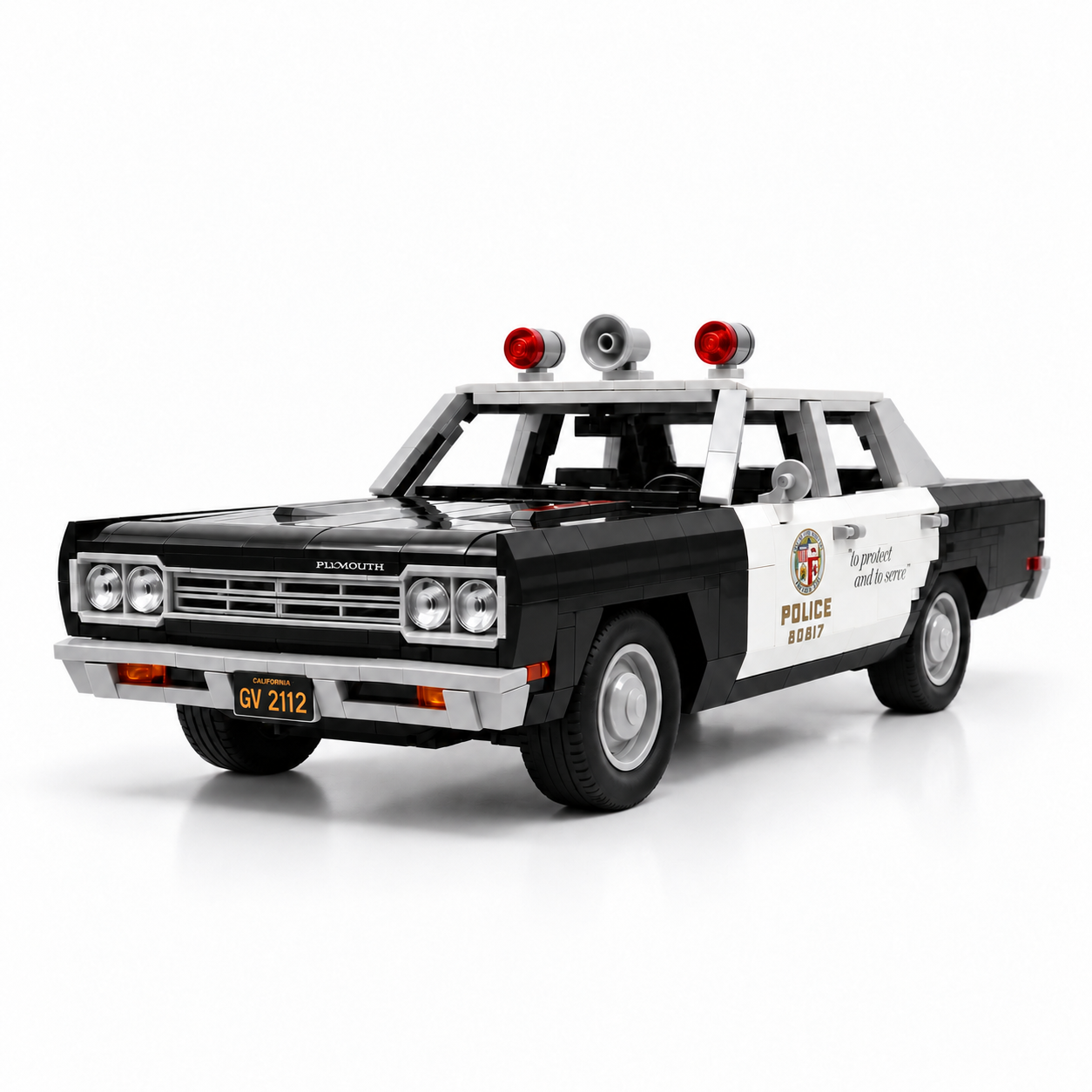 1969 Plymouth Belvedere Heritage Police Car Building Set