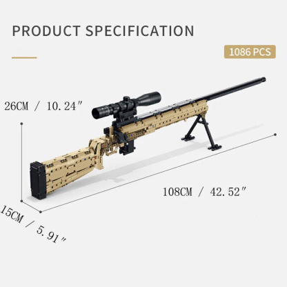 🏅250 Years of America 60% OFF - 🔫 1:1 Scale Shootable Building Blocks Gun Set: For Military Fans & Action Lovers