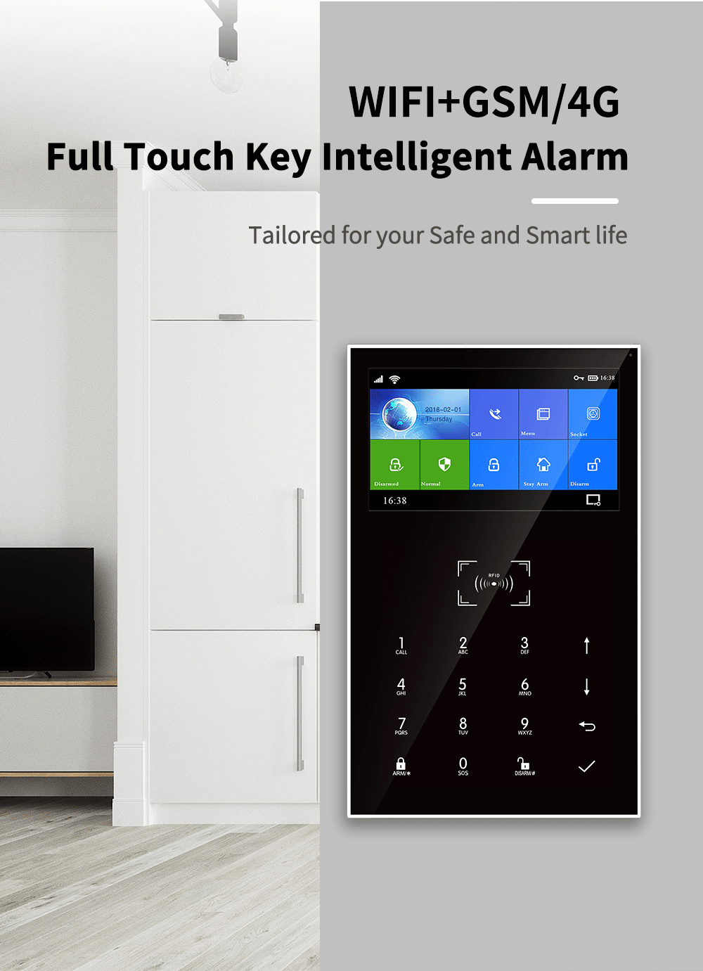 PGST GSM 4G Wifi Alarm System Host