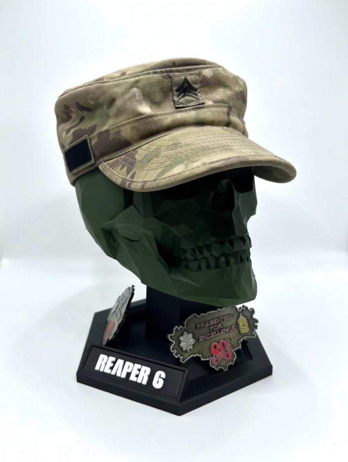 š„Last Day 49% OFF - Military Beret Display Skull Veteran GiftšBuy 2 Free Shipping