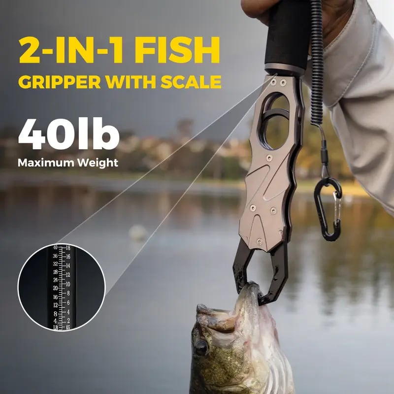 🔥LAST DAY 49% OFF-🎣 ArcPro 2-in-1 Fish Gripper with Scale – Your Ultimate Fishing Sidekick