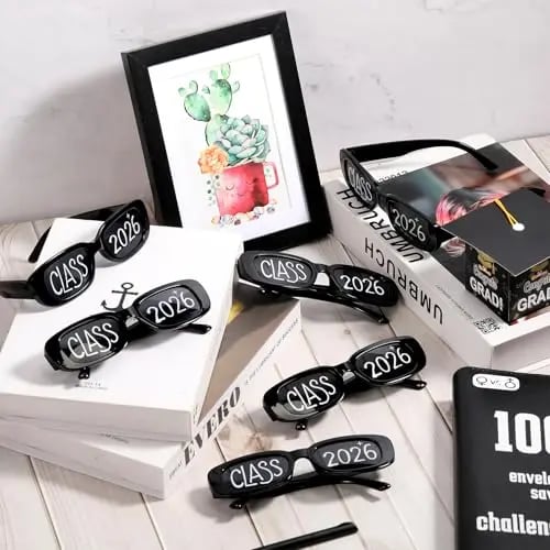 🔥Last Day 49% OFF- 🎓🕶️Class of 2026 Graduation Glasses Fun Grad Party Sunglasses for 2026 Graduation Party Favors