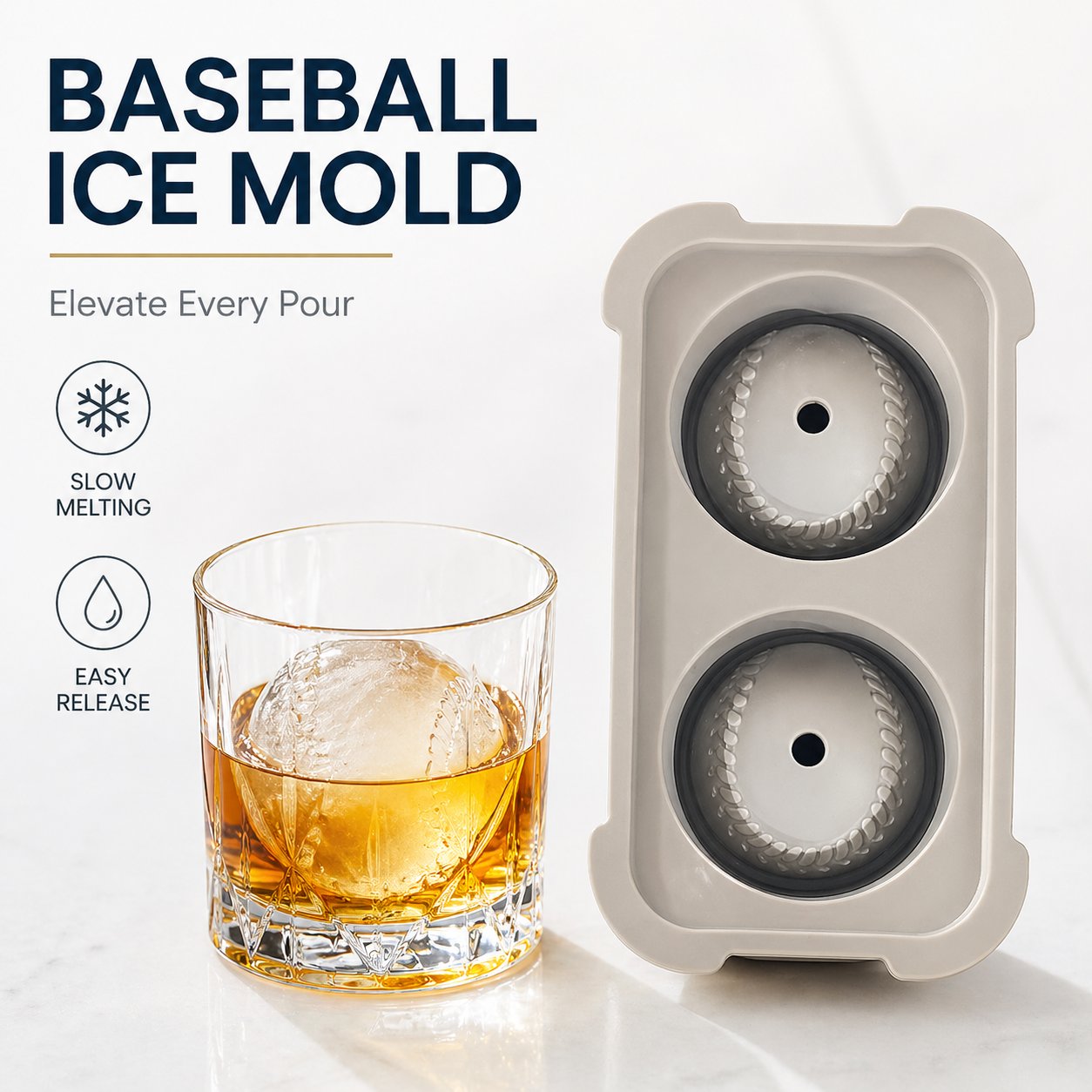 🔥LAST DAY 49% OFF - Baseball Ice Mold