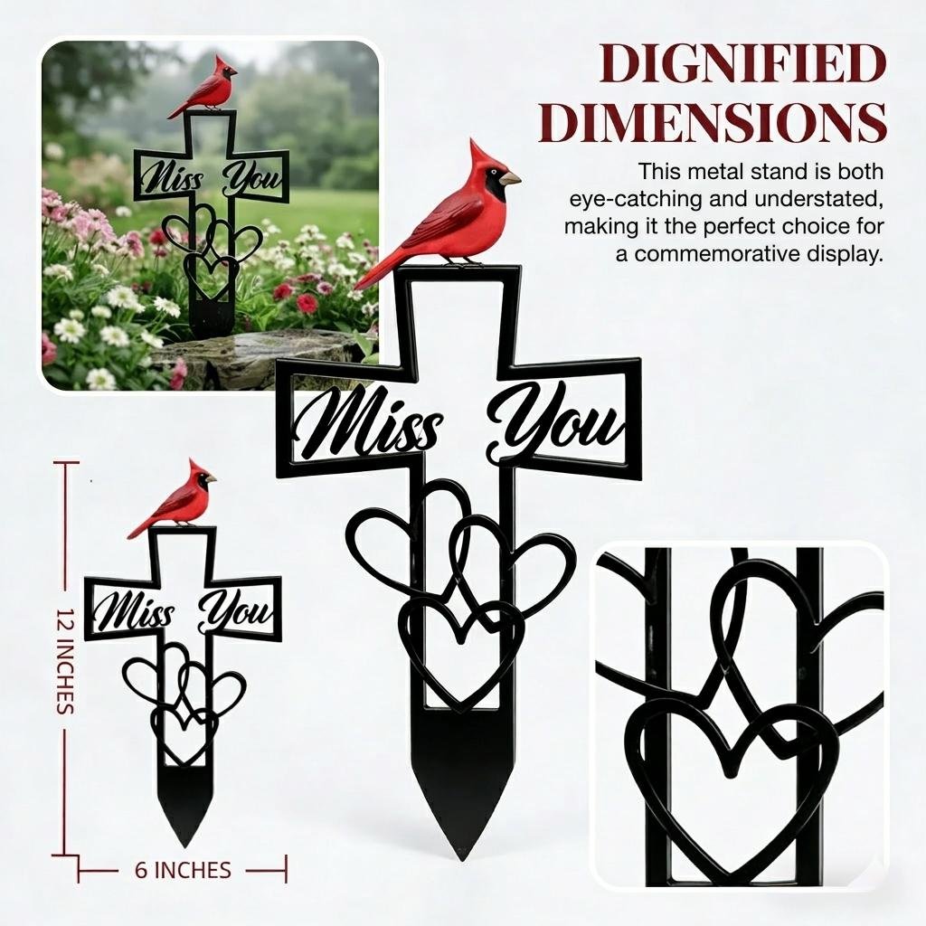 🔥LAST DAY 49% OFF - 💖✝️Metal Cemetery Memorial Plaque for Remembrance