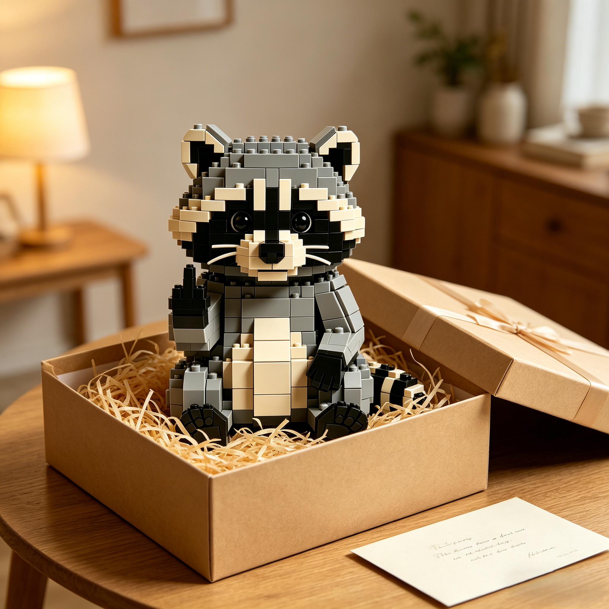 Bad Mood Companion - Raccoon Building Blocks