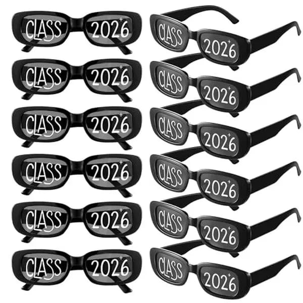 🔥Last Day 49% OFF- 🎓🕶️Class of 2026 Graduation Glasses Fun Grad Party Sunglasses for 2026 Graduation Party Favors