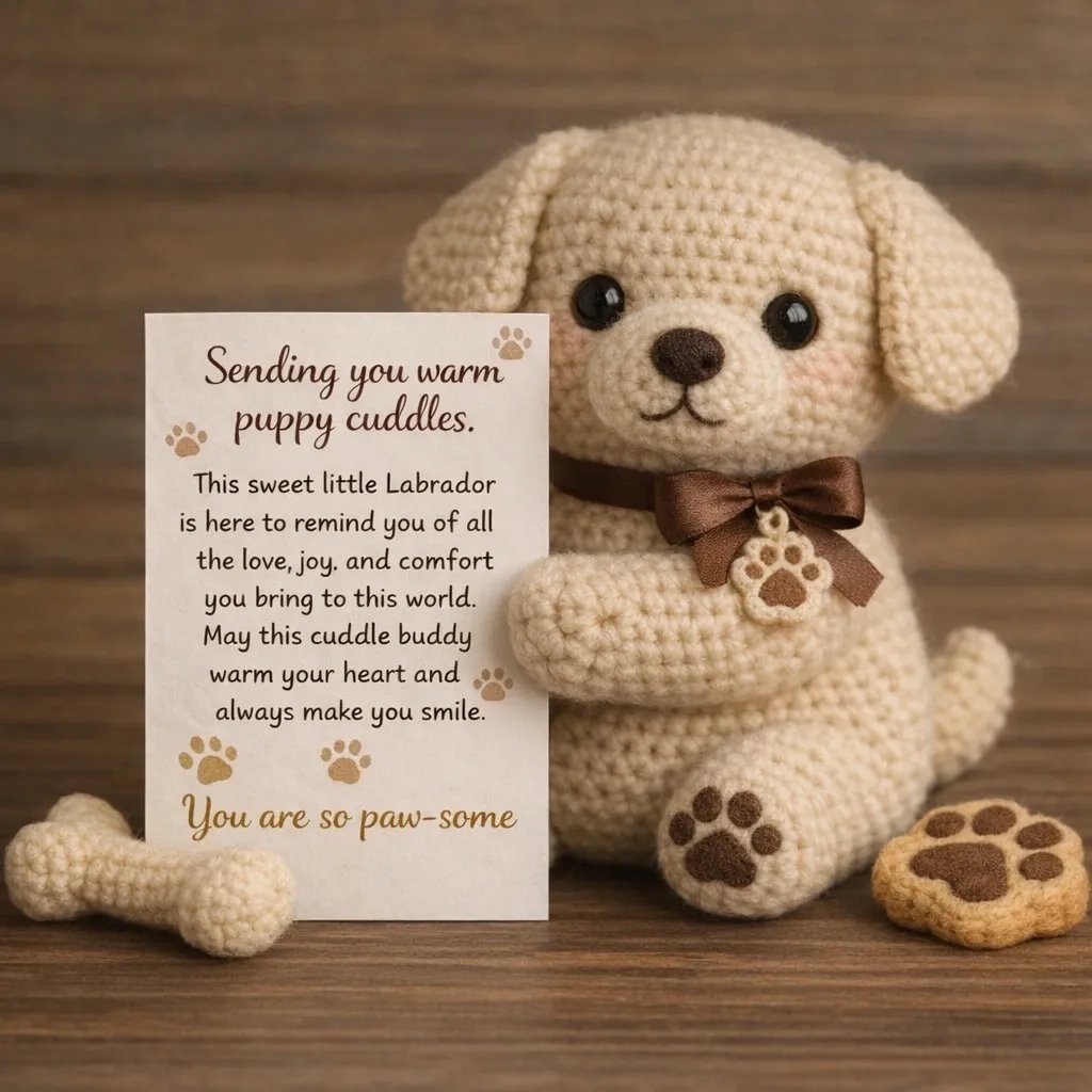 🐾Handmade Crochet Dog Emotional Companion