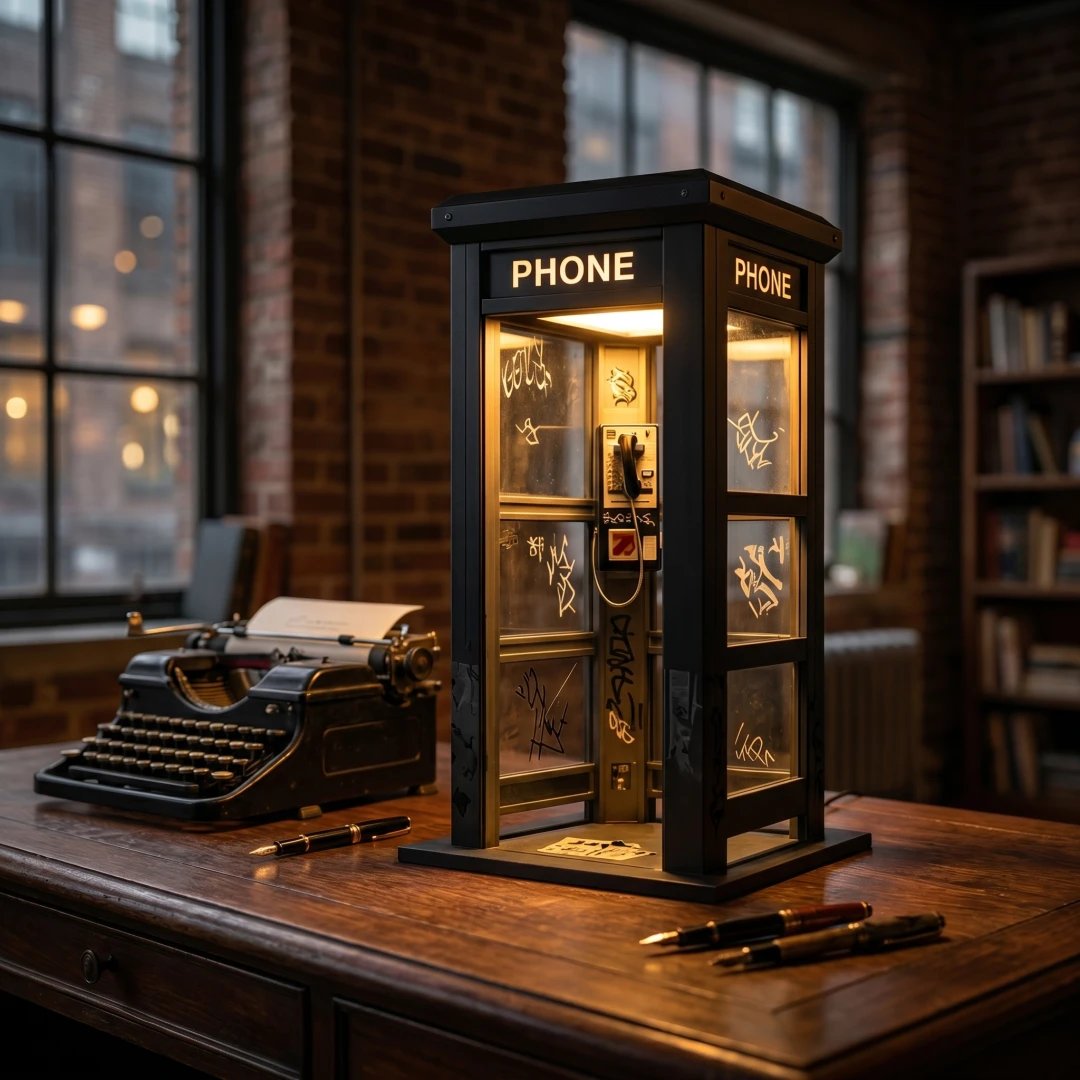 🔥LAST DAY 50% OFF - Vintage Phone Booth Ambient Lamp