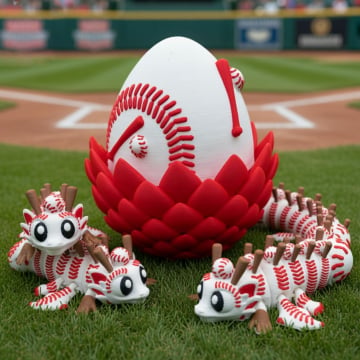 ⚾ Flexi Baseball Dragon & Egg: Winged Dragon Fidget Toy
