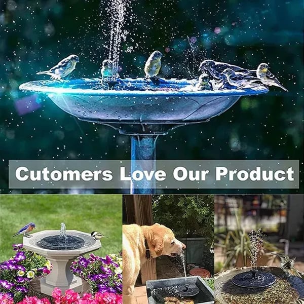 ⚡Hot Sales 49% OFF🔥Solar Bath Fountain with 6 Nozzle