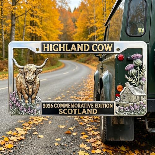 🐂Last Day 49% OFF - Highland Cow License Plate Frame
