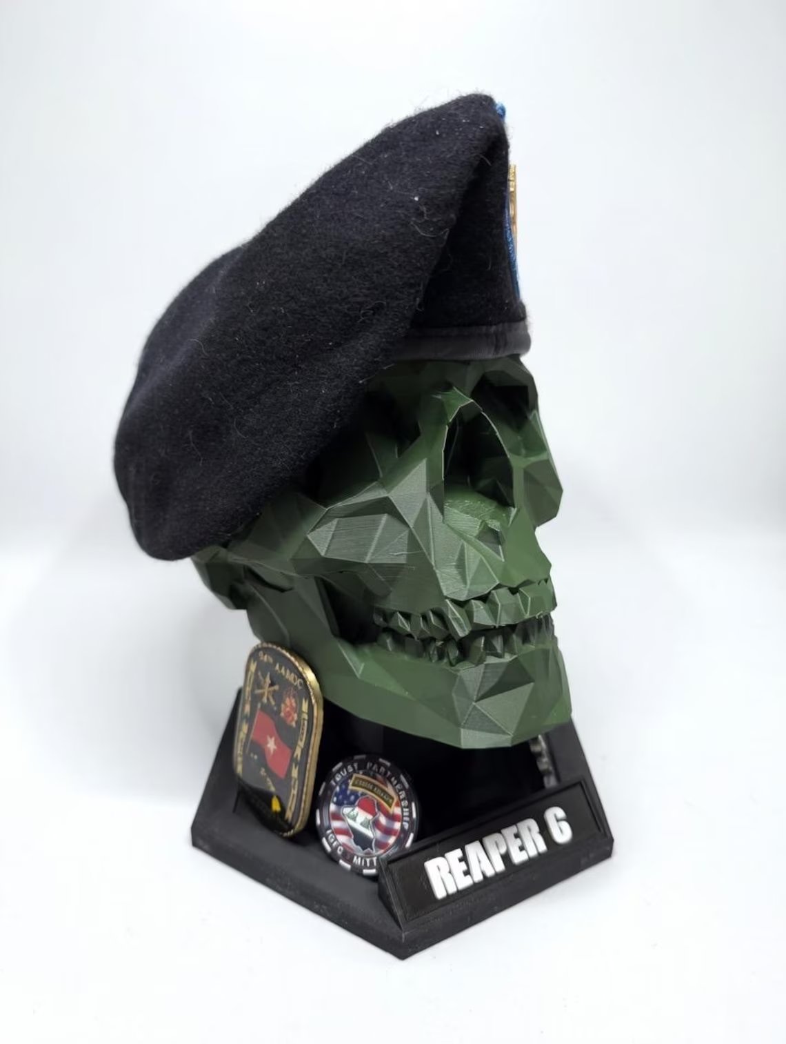 š„Last Day 49% OFF - Military Beret Display Skull Veteran GiftšBuy 2 Free Shipping